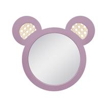 Espelho Decorativo Infantil 34cm X 40cm Rosa