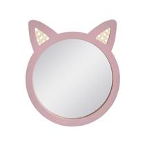 Espelho Decorativo Infantil 37x34cm Rosa