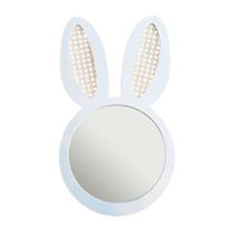 Espelho Decorativo Infantil 43x44cm Lebre In House Decor Branco Espelho Decorativo Infantil 43x44cm Lebre In House Decor Branco
