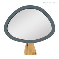Espelho Decorativo Infantil 64x64cm Cogumelo Azul