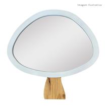 Espelho Decorativo Infantil 64x64cm Cogumelo Branco