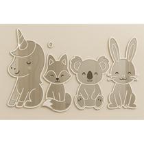 Espelho Decorativo Infantil - Animais Fofinhos em Acrílico espelhado Decoração Infantil Espelho de A Espelho Decorativo Infantil - Animais Fofinhos em Acrílico espelhado Decoração Infantil Espelho de A