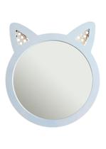 Espelho Decorativo Infantil Branco Raposa 43x44cm