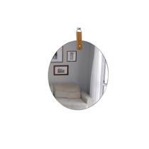 Espelho Decorativo Life Alça Caramelo 60 cm Redondo