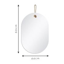 Espelho Decorativo Lina Alça Oblongo In House Decor Espelho Decorativo Lina Alça Oblongo In House Decor