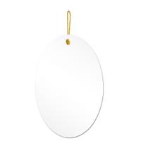 Espelho Decorativo Lina Alça Sisal Banana 60X40 Cm Oval Espelho Decorativo Lina Alça Sisal Banana 60X40 Cm Oval