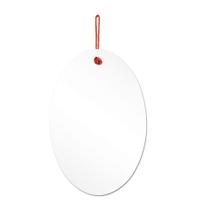 Espelho Decorativo Lina Alça Sisal Melancia 60x40 cm Oval Espelho Decorativo Lina Alça Sisal Melancia 60x40 cm Oval