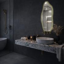 Espelho Decorativo Linha Fit com LED Bivolt Sofisticação Para Seu Ambiente Hall