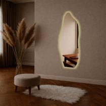 Espelho Decorativo Linha Fit com LED Bivolt Sofisticação Para Seu Ambiente Sala Salão Banheiro Quarto