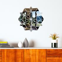 Espelho Decorativo Mandala Sol Prata Espelho Decorativo Mandala Sol Prata