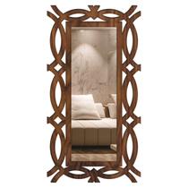 Espelho Decorativo Marrom Corpo Inteiro Florenza 69X131