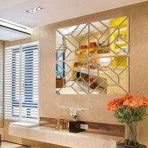 Espelho Decorativo Moderno Escritório 20Cm 4 Peças