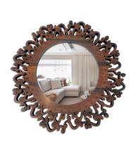 Espelho Decorativo Moldura Madeira Ddek Santorini 65 cm