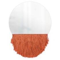 Espelho Decorativo Moon Bangs Laranja 38 Cm
