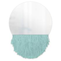 Espelho Decorativo Moon Bangs Verde Água 38 Cm