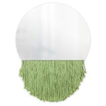 Espelho Decorativo Moon Bangs Verde Limão 38 Cm