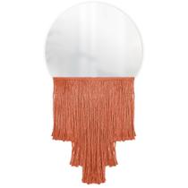 Espelho Decorativo Moon Esc Bangs Laranja 38 Cm