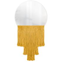 Espelho Decorativo Moon Esc Bangs Mostarda 38 Cm