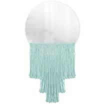 Espelho Decorativo Moon Esc Bangs Verde Água 38 Cm