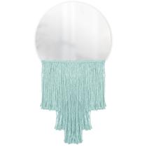 Espelho Decorativo Moon Esc Bangs Verde Água 38 Cm