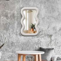 Espelho Decorativo New York Bouclê 67cm X 90cm Off White