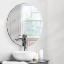 Espelho Decorativo Orgânico 40cmx40cm E08, Moderno Luxo Sala Quarto Banheiro Incolor