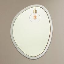 Espelho Decorativo Orgânico 43x58cm Branco - In House Decor