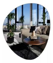 Espelho Decorativo Orgânico 60Cmx50Cm Moderno Luxo Sala