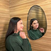 Espelho Decorativo Orgânico 60x40cm Moderno de Parede para Sala Cozinha Banheiro