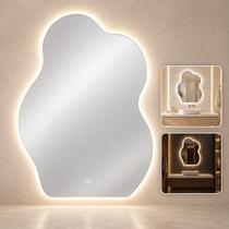 Espelho Decorativo Orgânico Com Iluminação 70x90cm - Goldenx