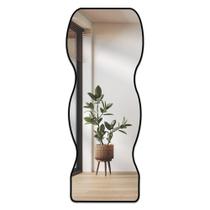 Espelho Decorativo Orgânico de Parede Modelo Ondas de Base Reta 70cm X 160cm Espelho Decorativo Orgânico de Parede Modelo Ondas de Base Reta 70cm X 160cm