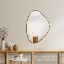 Espelho Decorativo Orgânico Glamour 100x70 Grande de Parede Espelho Decorativo Orgânico Glamour 100x70 Grande de Parede