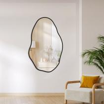 Espelho Decorativo Orgânico Grande Modelo Pedra 80cm X 110cm de Parede para Cozinha Ba