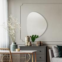 Espelho Decorativo Orgânico Lapidado 70x58 Moderno - com suporte para fixação Espelho Decorativo Orgânico Lapidado 70x58 Moderno - com suporte para fixação