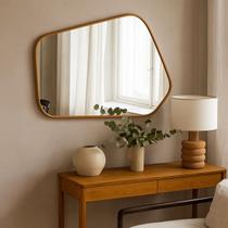 Espelho Decorativo Orgânico Malta 53x73 Moderno de Parede para Cozinha Banheiro Sala