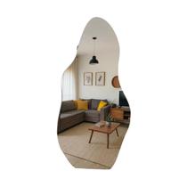 Espelho Decorativo Orgânico Moderno 80x35 Sofisticado Lapidado Brinovar