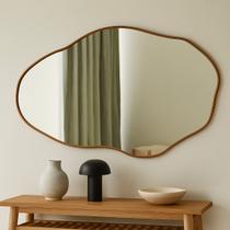 Espelho Decorativo Orgânico Pedra 80x110 Grande de Parede para Cozinha Banheiro Sala