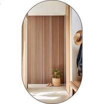 Espelho Decorativo Oval 50cmx30cm Moderno Luxo Sala Quarto Banheiro