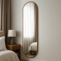 Espelho Decorativo Oval Cápsula Grande 70x160 de Parede para Banheiro Sala Quarto