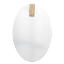 Espelho Decorativo Oval com Aplique Retangular Pinus