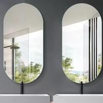 Espelho Decorativo Oval de Parede Para Banheiro Sala Hall Espelho Decorativo Oval de Parede Para Banheiro Sala Hall