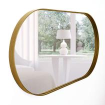 Espelho Decorativo Paco 55x107 cm Dourado - Vidrotec