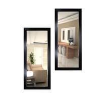 Espelho Decorativo Para Sala Hall lavabo Com Moldura 21x48cm 2 Peças