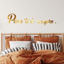 Espelho Decorativo Para Todo Sempre Dourado