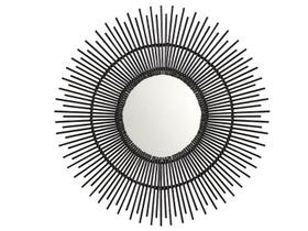 Espelho Decorativo Parede Redondo Formato Sol Em Bambu Espelho Decorativo Parede Redondo Formato Sol Em Bambu