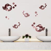 Espelho Decorativo Peixinhos Rosé Espelho Decorativo Peixinhos Rosé
