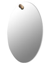 Espelho Decorativo Pen Oval Pendurador Wood 60X40 Cm Espelho Decorativo Pen Oval Pendurador Wood 60X40 Cm