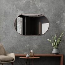 Espelho Decorativo Pílula Ovalado 50x80cm Sala Lavabo Quarto - Outlet Dos Espelhos