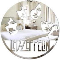 Espelho Decorativo Presente Criativo Led Zeppellin Rock Banda 2