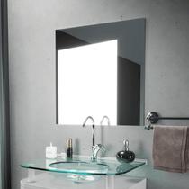 Espelho Decorativo Quadrado 53,5x53,5cm Prata Espelho Decorativo Quadrado 53,5x53,5cm Prata
